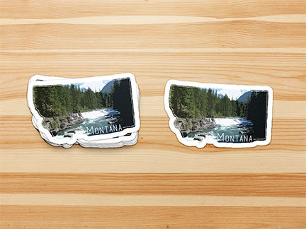 Montana state sticker landscape image